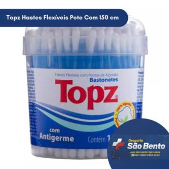 Comprar o produto de Topz Hastes Flexíveis Pote Com 150 cm em Higiene Pessoal pela empresa Drogaria São Bento 02 em Mineiros, GO por Solutudo