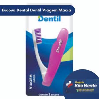 Comprar o produto de Escova Dental Dentil Viagem Macia em Higiene Bucal pela empresa Drogaria São Bento 02 em Mineiros, GO por Solutudo