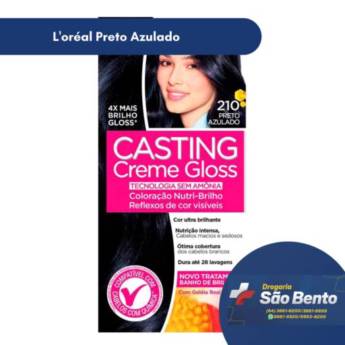 Comprar o produto de L'oréal Preto Azulado em Coloração pela empresa Drogaria São Bento 02 em Mineiros, GO por Solutudo