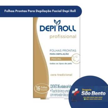 Comprar o produto de Folhas Prontas Para Depilação Facial Depi Roll em Ceras Depilatórias em Mineiros, GO por Solutudo