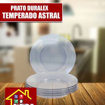 Comprar o produto de Prato Duralex Temperado Astral em Utensílios Domésticos em Mineiros, GO por Solutudo