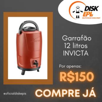 Comprar produto Garrafão 12 litros em Garrafas Térmicas pela empresa Disk EPI’s em Botucatu, SP