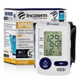 Comprar o produto de Aparelho Monitor Pressão de Pulso Incoterm MP060 em Medidores de Pressão pela empresa Cirúrgica DyTec - Comércio e Manutenção em Equipamentos Médicos Hospitalares em Jundiaí, SP por Solutudo