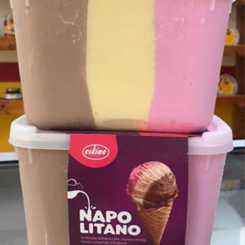 Comprar o produto de Pote de Sorvete Napolitano - Bauru em Sorvete de Massa em Bauru, SP por Solutudo