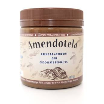 Comprar o produto de Amendotela (creme de amendoim com chocolate belga 70%) - Bauru em Pasta de Amendoim em Bauru, SP por Solutudo