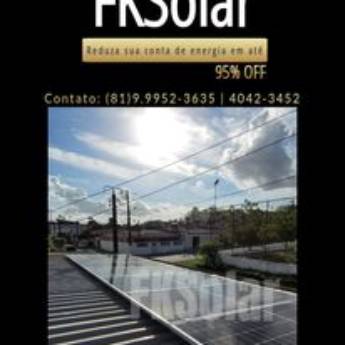 Comprar produto Projeto energia solar em Energia Solar pela empresa FK Solar - Energia Solar em Jaboatão dos Guararapes, PE