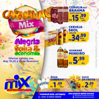 Comprar o produto de Carnaval Mix em Supermercados  em Mineiros, GO por Solutudo