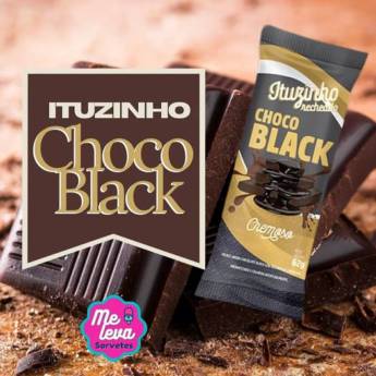 Comprar o produto de Ituzinho recheado sabor chocolate meio amargo - Bauru em Sorvetes em Bauru, SP por Solutudo