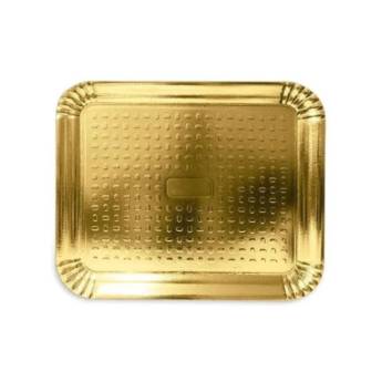 Comprar o produto de Bandeja Laminada Retangular Dourada em Bandejas em Bauru, SP por Solutudo