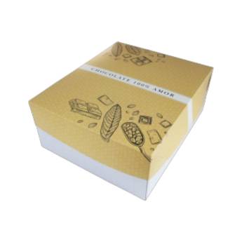Comprar o produto de Caixa kit festa  double face - 100% amor -  pct c/ 05 unidades  em Embalagem em Bauru, SP por Solutudo