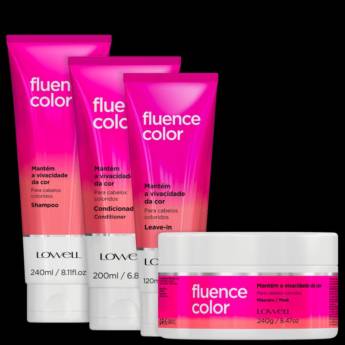 Comprar o produto de Kit Lowell Fluence Color Completo (4 Produtos) - Bauru em Produtos de Cabelo em Bauru, SP por Solutudo