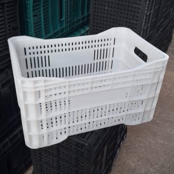 Comprar o produto de Caixa Plástica Branca Virgem - Bauru e Região - Atacado / Varejo em Caixas Plásticas em Bauru, SP por Solutudo