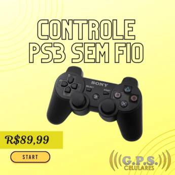 Comprar o produto de Controle PS3 sem fio  em Controles em Botucatu, SP por Solutudo