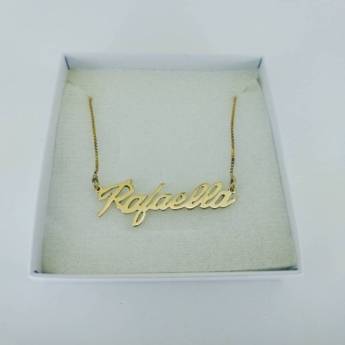 Comprar o produto de Colar personalizado com nome em Peças para Colares em Rio Verde, GO por Solutudo