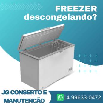 Comprar o produto de Seu Freezer está descongelando sem  motivos? entre em contato com a gente! em Refrigeração - Assistência Técnica pela empresa JG Peças, Consertos e Manutenção de Geladeiras e Máquina de Lavar  em Bauru, SP por Solutudo