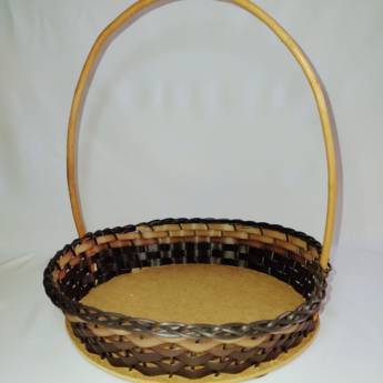 Comprar o produto de Cesta redonda em fibra sintética em Cestas em Riacho das Almas, PE por Solutudo
