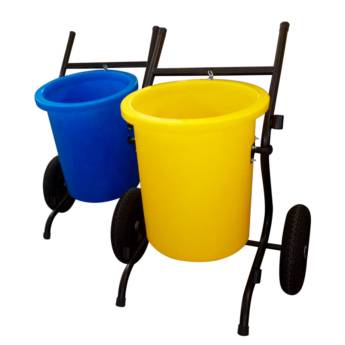Comprar o produto de Carrinho Lutocar Para Varrição 100 Litros - Bauru e Região em Carrinhos Coletores de Lixo em Bauru, SP por Solutudo