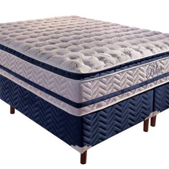 Comprar o produto de Cama box + Colchão Paropas de Molas Pocket HR 33 Gel Blue Orthomedic em Colchões em Botucatu, SP por Solutudo