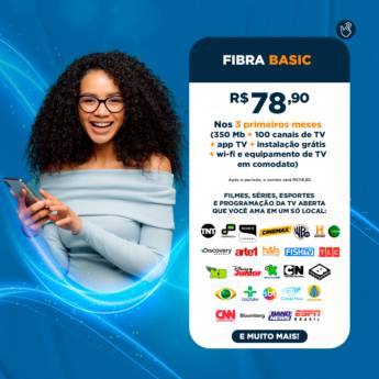 Comprar o produto de FIBRA BASIC (INTERNET + TV)  em Provedores de Internet em Botucatu, SP por Solutudo