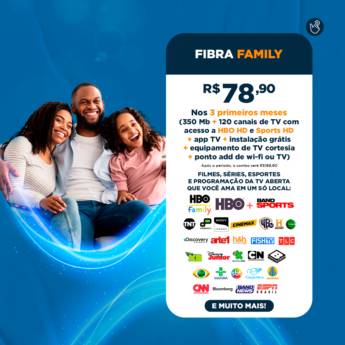 Comprar o produto de FIBRA FAMILY (INTERNET + TV)  em Provedores de Internet em Botucatu, SP por Solutudo