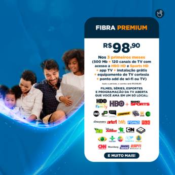 Comprar o produto de FIBRA PREMIUM (INTERNET + TV)  em Provedores de Internet em Botucatu, SP por Solutudo