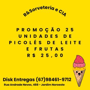 Comprar o produto de Promoção de picolé em Picolé em Campo Grande, MS por Solutudo