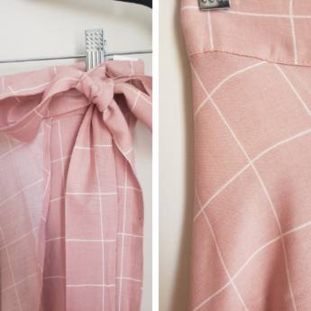 Comprar o produto de SAIA TRANSPASSADA QUADRICULADA em Saias em Jundiaí, SP por Solutudo