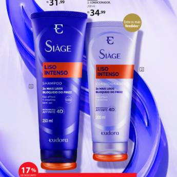 Comprar o produto de Promoção Shampoo e Condicionador Eudora Liso Intenso em Shampoos e Condicionadores em Bauru, SP por Solutudo