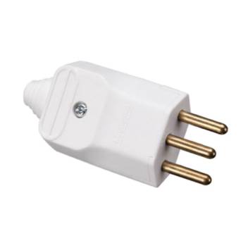 Comprar o produto de Pllugue Macho 2P+T com prensa cabo branco em Interruptores pela empresa Enertel Materiais Elétricos em Foz do Iguaçu, PR por Solutudo