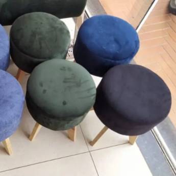 Comprar o produto de Puffs Estofados Redondo em Bauru em Puffs em Bauru, SP por Solutudo