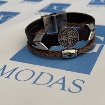 Comprar o produto de Pulseira de couro sintético em Masculino em Araçatuba, SP por Solutudo