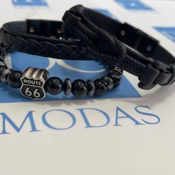 Comprar o produto de Pulseira de couro sintético em Masculino em Araçatuba, SP por Solutudo