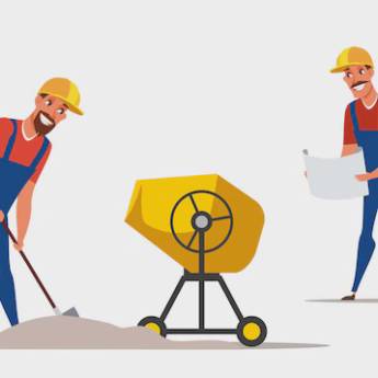 Comprar o produto de Aluguel de Betoneiras Robustas em Capão da Canoa: Mistura Perfeita com Locatex em Locação de Equipamentos em Capão da Canoa, RS por Solutudo