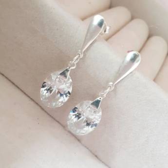 Comprar o produto de Brincos em prata 925 em Joias e Bijuterias em Jundiaí, SP por Solutudo