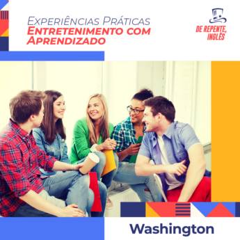 Comprar o produto de INGLÊS COM EXPERIÊNCIA SÓ NA WASHINGTON em Escolas de Idiomas em Botucatu, SP por Solutudo