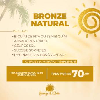 Comprar o produto de Bronzeamento Natural em Bauru em Bronzeamento em Bauru, SP por Solutudo