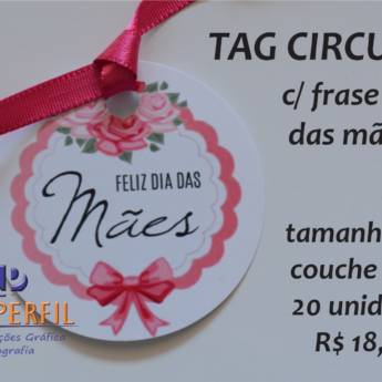 Comprar o produto de Tag Circular em Bauru em Tags e Adesivos em Bauru, SP por Solutudo