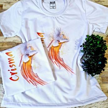 Comprar o produto de Camiseta personalizada para Crisma em Bauru em Camisetas em Bauru, SP por Solutudo