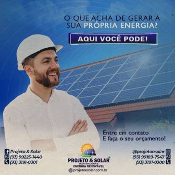 Comprar o produto de Empresa especializada em energia solar em Energia Solar em Altamira, PA por Solutudo