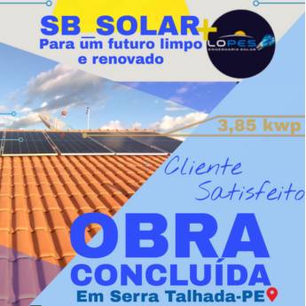 Comprar o produto de Obra Concluída! Instalação de Energia Solar em Serra Talhada/PE em Energia Solar em São José do Belmonte, PE por Solutudo