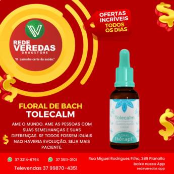 Comprar o produto de Floral de Bach Tolecalm em Florais em Divinópolis, MG por Solutudo