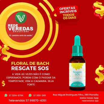 Comprar o produto de Floral de Bach Resgate SOS em Florais em Divinópolis, MG por Solutudo