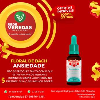 Comprar o produto de Florais de Bach para Ansiedade em Florais em Divinópolis, MG por Solutudo