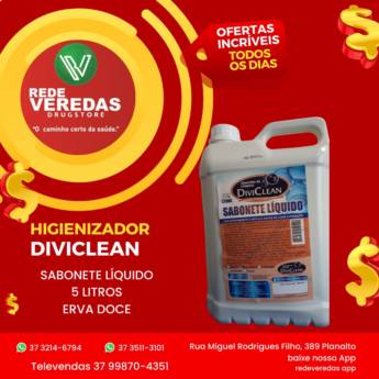 Comprar o produto de Sabonete Líquido Diviclean em Produtos de Limpeza em Divinópolis, MG por Solutudo