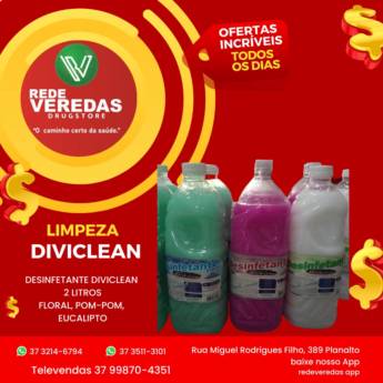 Comprar o produto de Desinfetante Diviclean em Produtos de Limpeza em Divinópolis, MG por Solutudo