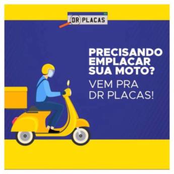 Comprar o produto de Emplacamento de Motos em Placas para Veículos em São Paulo, SP por Solutudo