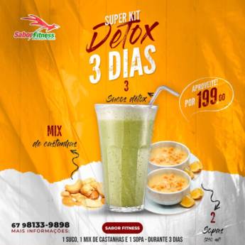 Comprar o produto de Super Kit Detox em Alimentação Saudável em Campo Grande, MS por Solutudo