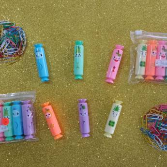 Comprar o produto de Mini Marca Texto Frutinhas em Bauru em Material Escolar em Bauru, SP por Solutudo