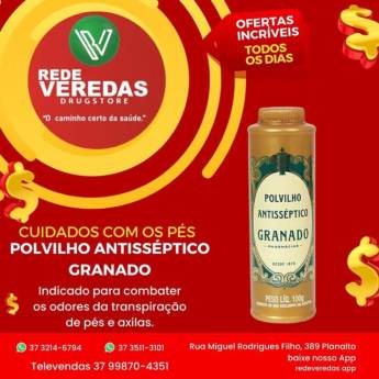 Comprar o produto de Polvilho Antisséptico Granado em Cuidados com o Corpo em Divinópolis, MG por Solutudo