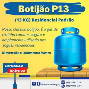 Comprar o produto de Botijão P13 em Gás em Boituva, SP por Solutudo